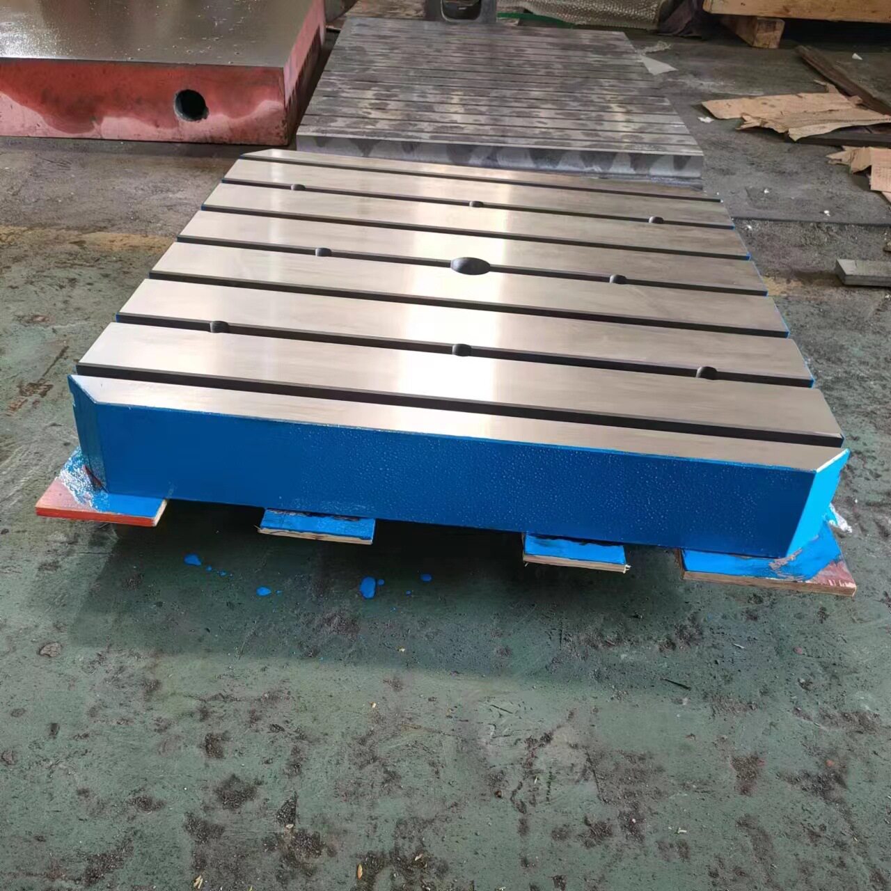 厂家生产铸铁方箱 检验T型槽 划线方箱 方箱工作台摇臂钻方箱型号图片