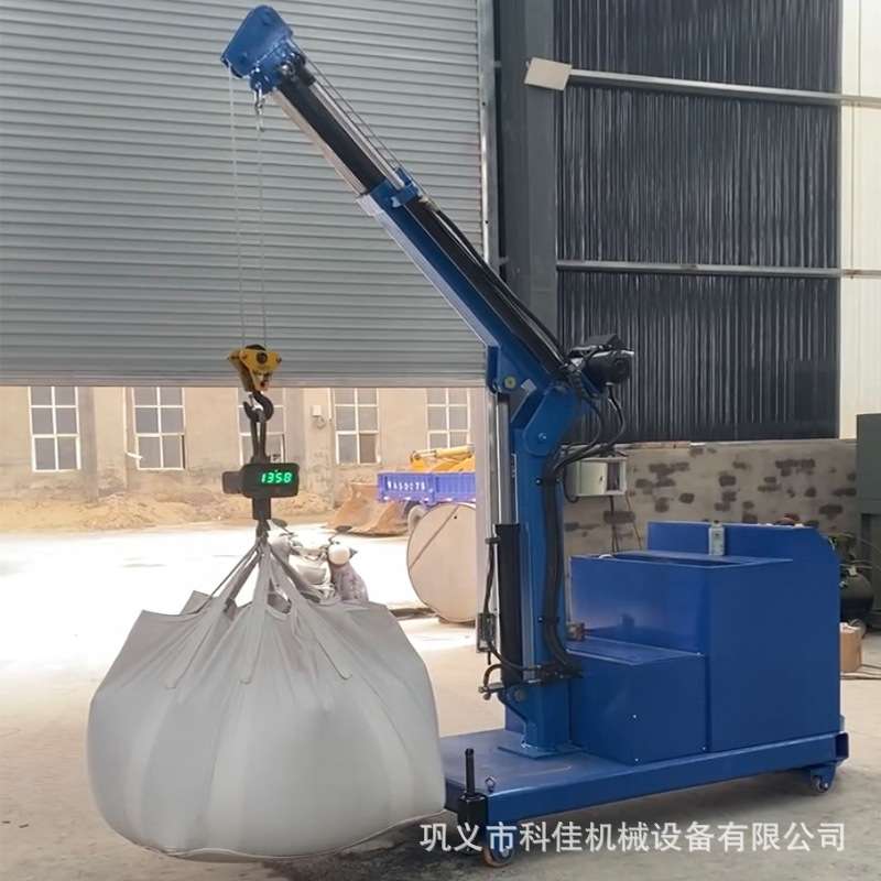移动吊机提升机1吨车载电动伸缩吊机小型家用220v液压升降起重机