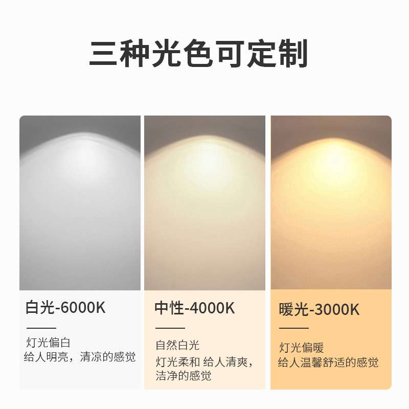 商用展柜LED调焦立杆灯LED射灯博物馆展柜调焦射灯LED柜台灯3W