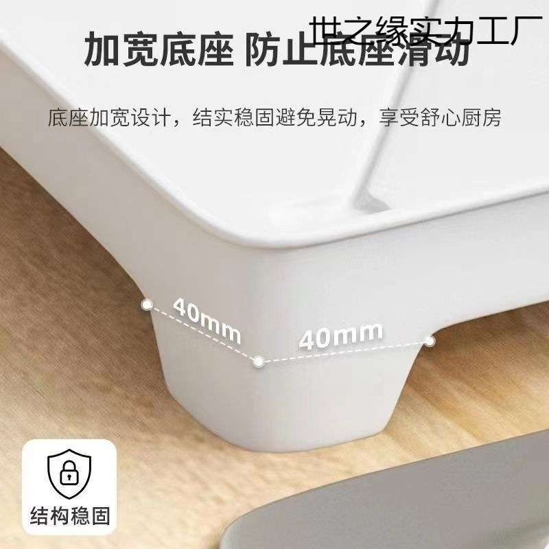 厨房碗碟架台面餐盘收纳家用带排水置物架免安装多用途沥水碗架