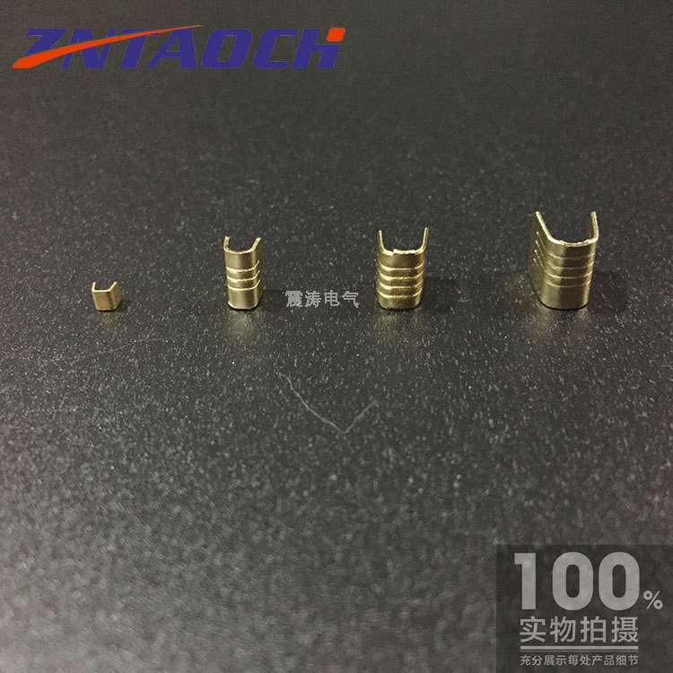 压线铜扣 C型线夹 接线端子 U型扣 中间接线端子 微小号5000只装