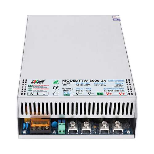 100-240VAC功率因数校正PFC功能DC310V315V320V2500W3000W电源