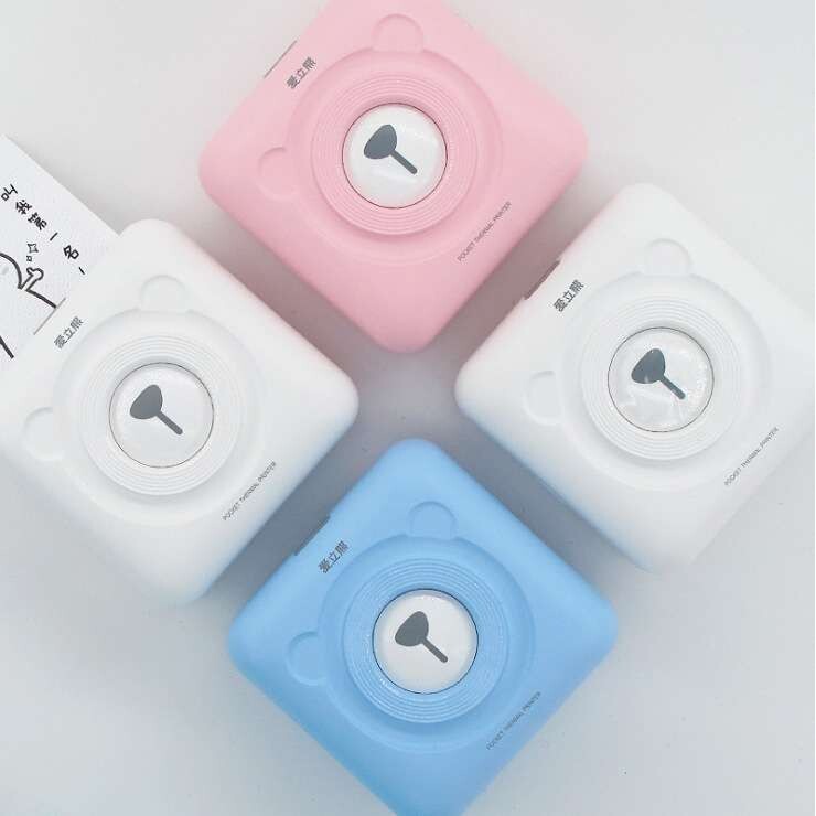 Peripage爱立熊口袋喵喵便携手机照片错题手帐热敏标签打印机