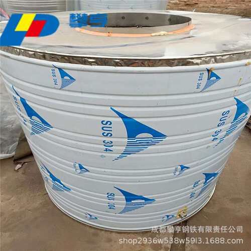 厂家直销水箱304不锈钢盘管加热水箱屋顶圆形加热节能保温