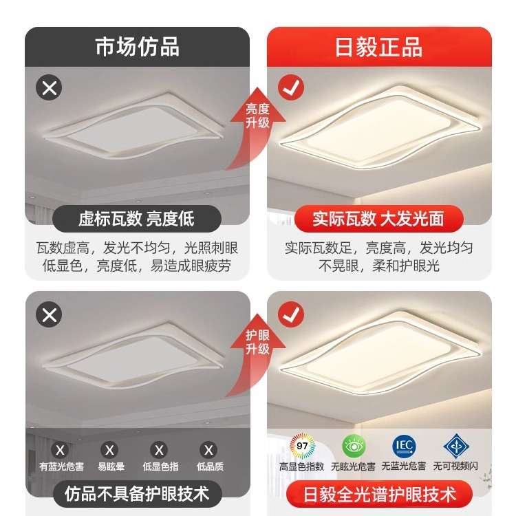 客厅吸顶灯奶油风客厅主灯卧室灯中山灯具套餐简约家装灯饰全屋