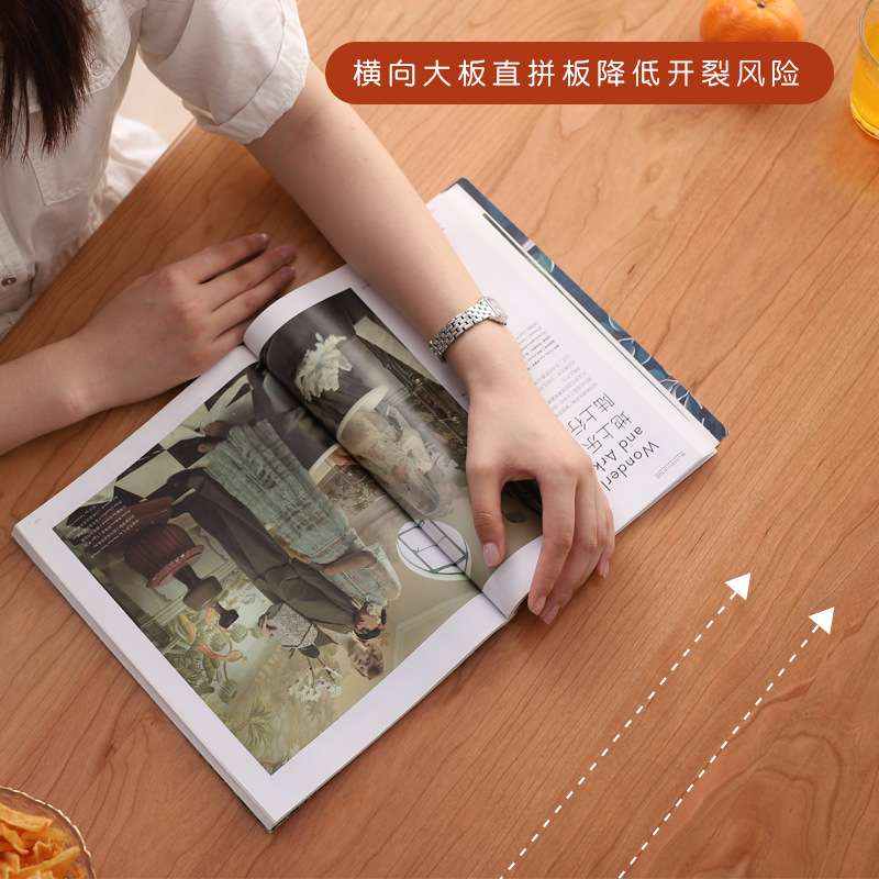 北欧实木餐桌家用小户型家具樱桃木原木白橡木桌子简约餐桌椅组合