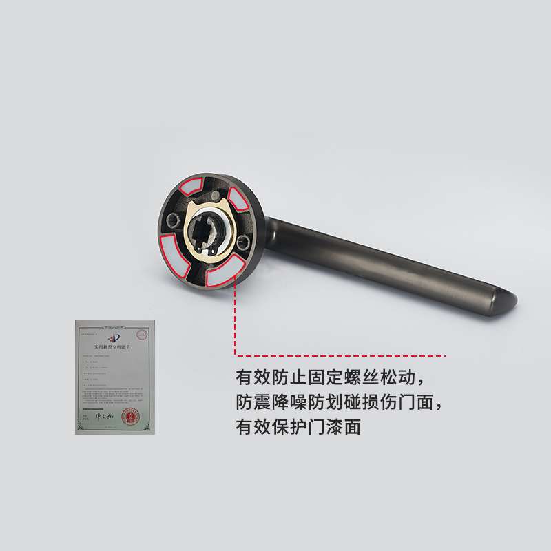 锌合金木门室内静音门锁卧室卫生间门把手家用房门磁力分体锁