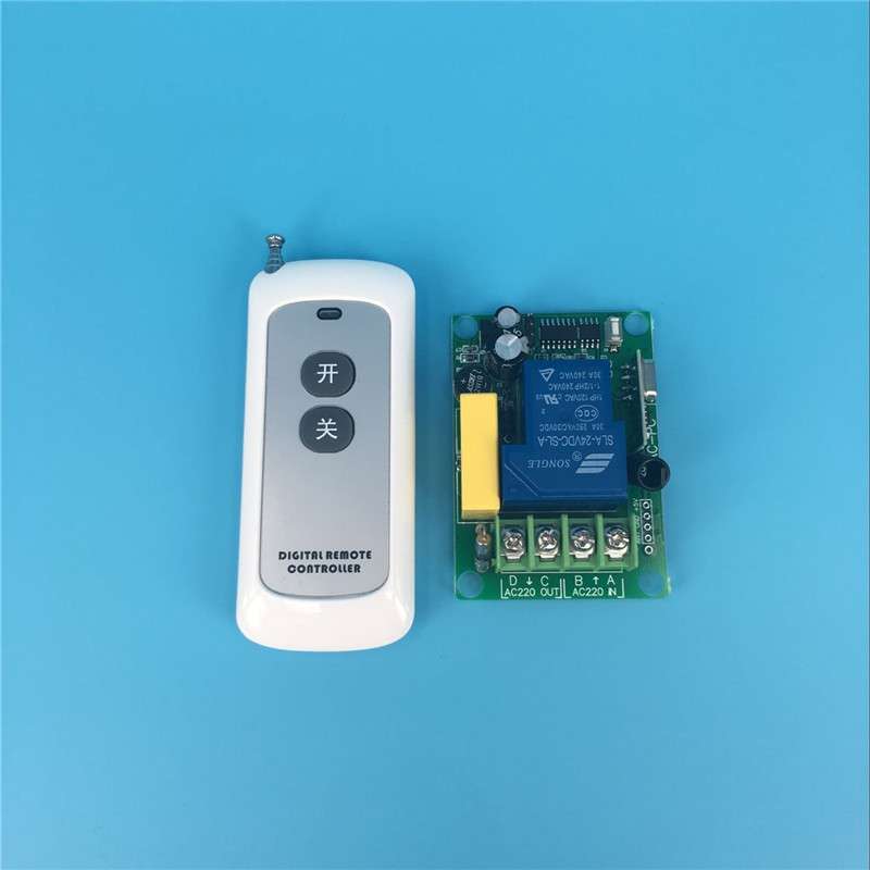 新款无线遥控单路交流110V220V一路开关30A大功率水泵灯具控制器