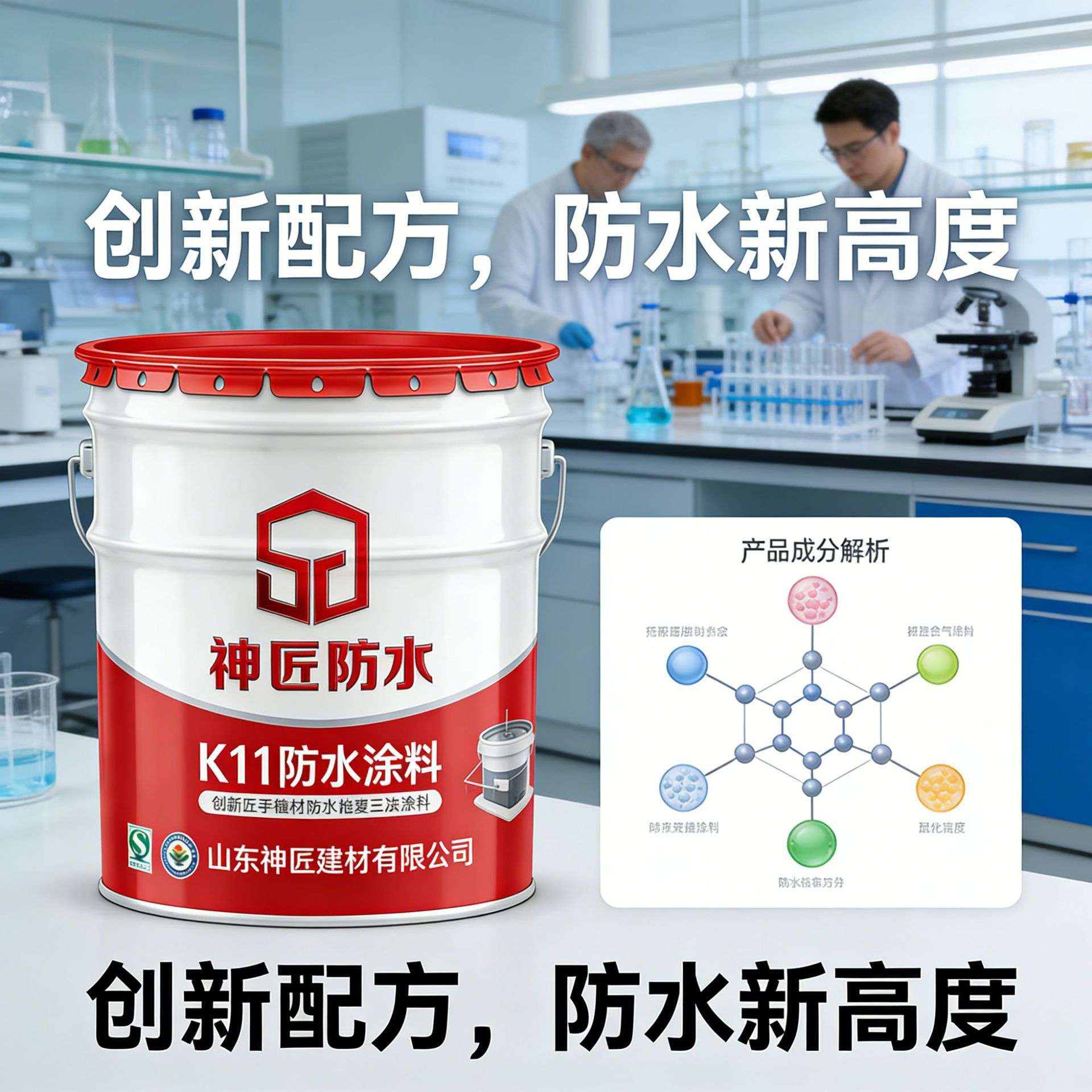 K11刚性水泥基渗透结晶型防水涂料地下室侧墙 墙面卫生间用涂料