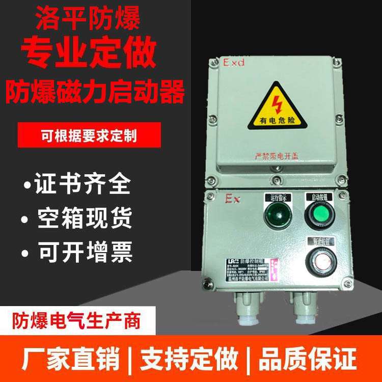 BQC-BQD防爆磁力启动器-洛平启动箱 带总开关