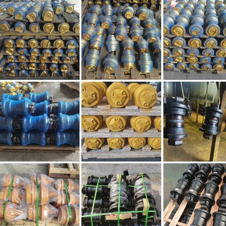 挖掘机底盘配件四轮一带大宇DH220支重轮斗轴马拉头轴套千秋架斗