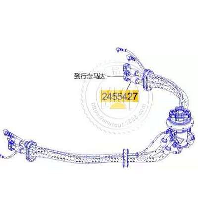 CAT卡特油管245-5427软管2455427液压胶管总成245-5416 2455416