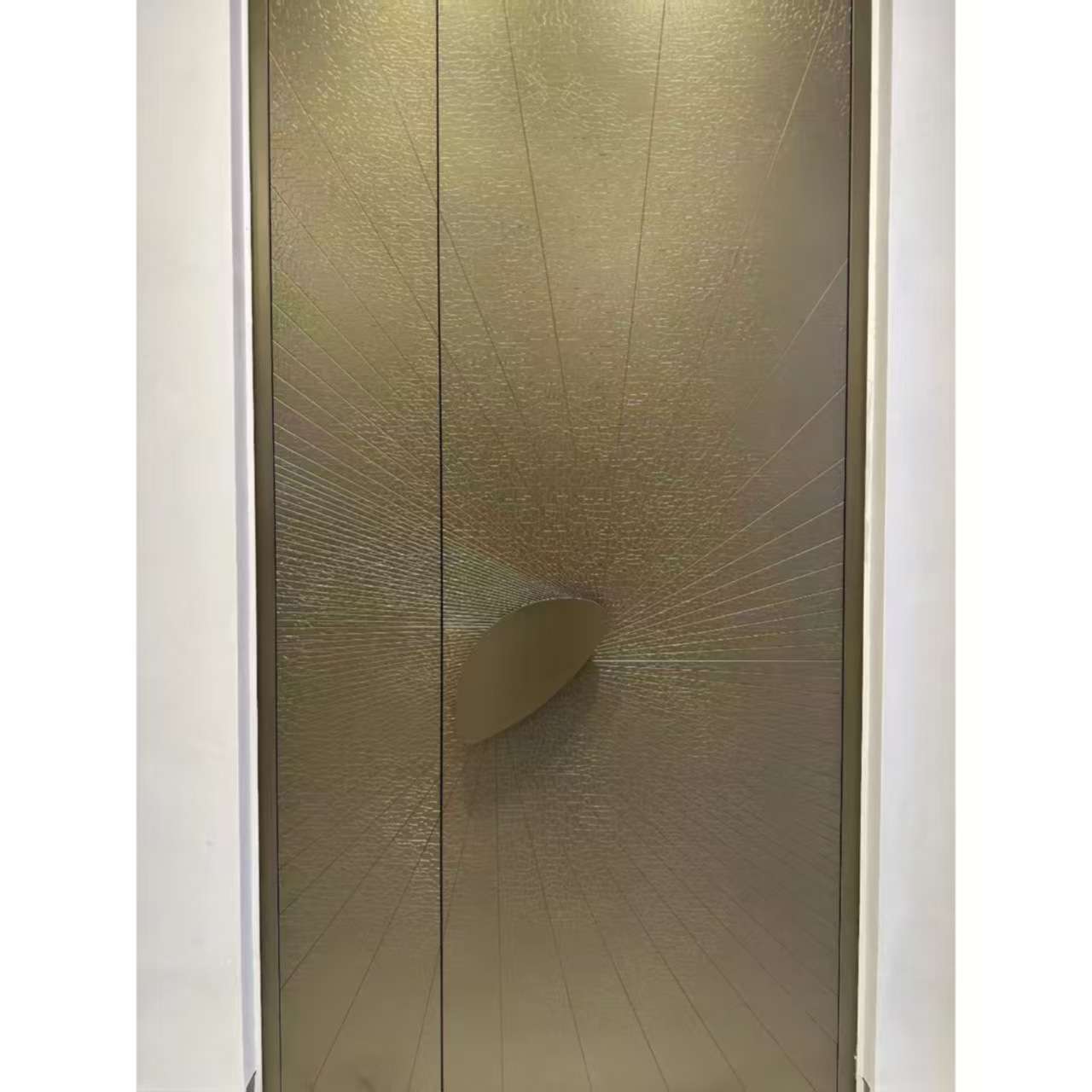 轻奢商品房进户门子母门防盗门高端私人设计别墅大门铸铝装甲门