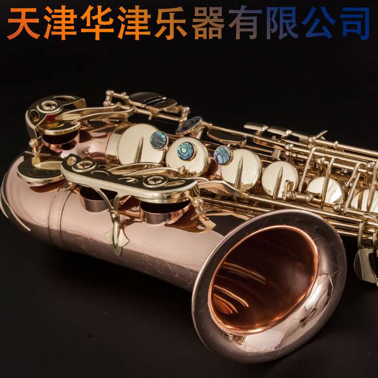 华津乐器铜管乐器磷铜管体降E调中音萨克斯 学生初学Saxophone