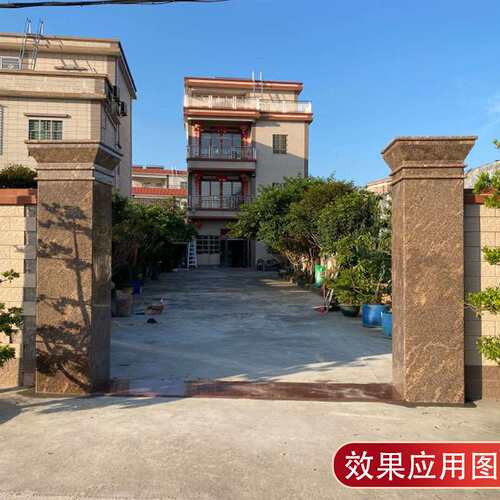 云浮花岗岩石材加州金麻外墙门套窗套线条门楼柱子楼梯踏步门槛石
