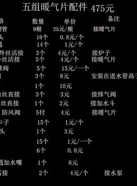 家用锅炉 采暖炉 安装全套配件 pp-r管