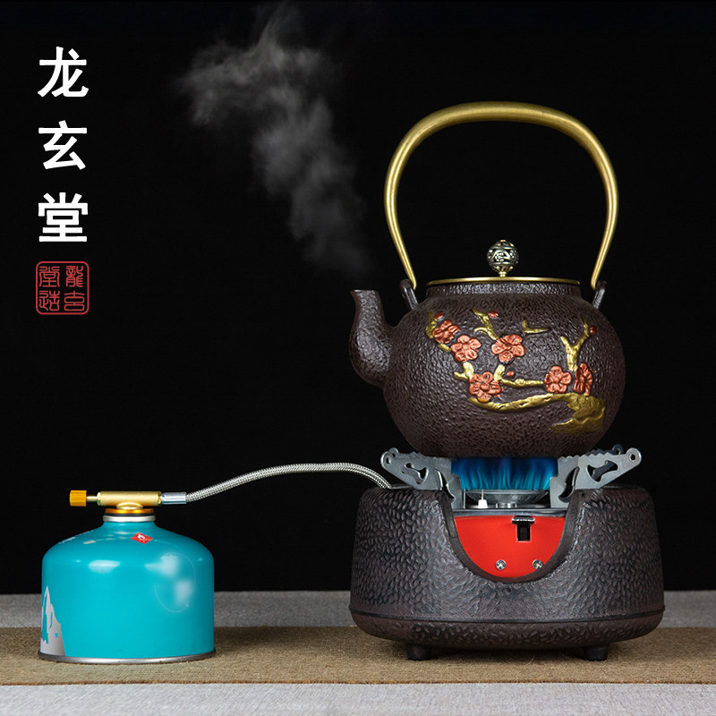 户外烧水铁壶野外烧水炉露营野炊茶壶炭炉装备便携式喝茶野营茶具
