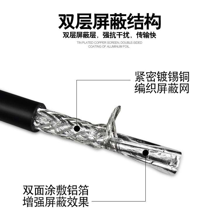 485双绞屏蔽线RVSP 2 4 6 8 10 12芯0.2/0.3/0.5平方通讯线 100米