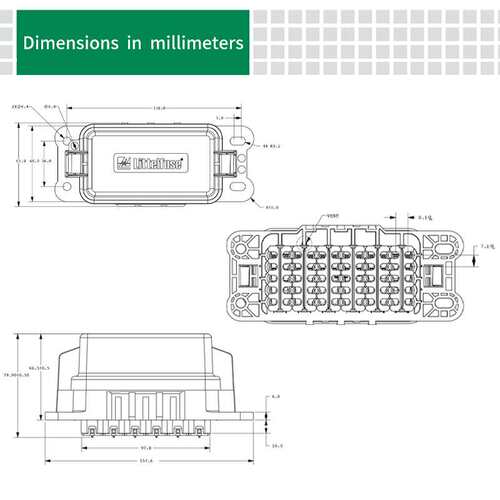 littelfusePDM71001ZXM力特 280型元件硬接线盒PDM71001ZXM