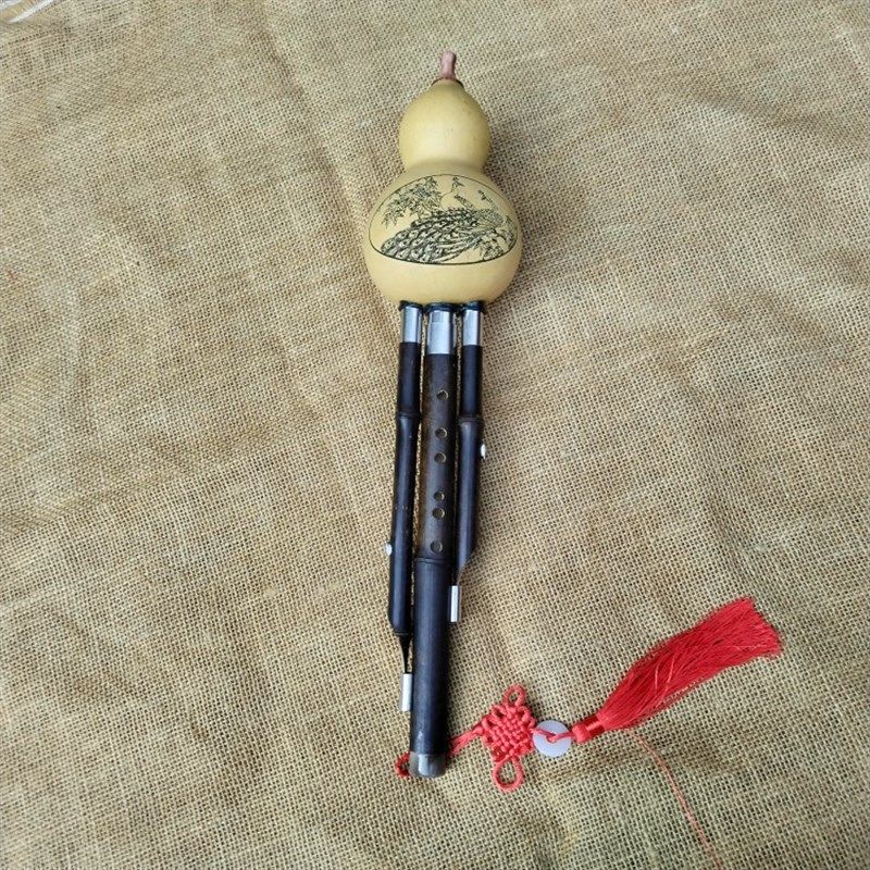 7孔葫芦丝乐器初学C调降B调A防摔儿童小学生专用天然紫竹滇西和韵