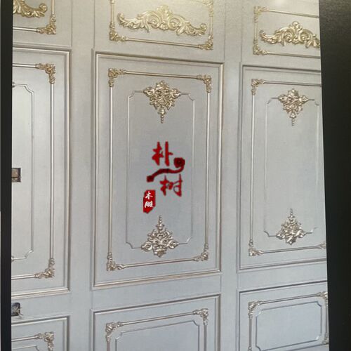 东阳木雕 实木贴花角花 欧式背景墙 法式柜门 婚礼护墙板门雕花片