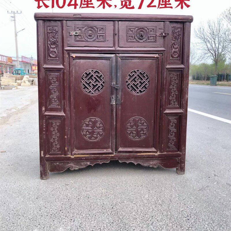 民俗老物件老式柜子置物中式特色旧家具怀旧纪念收藏品老古董装饰