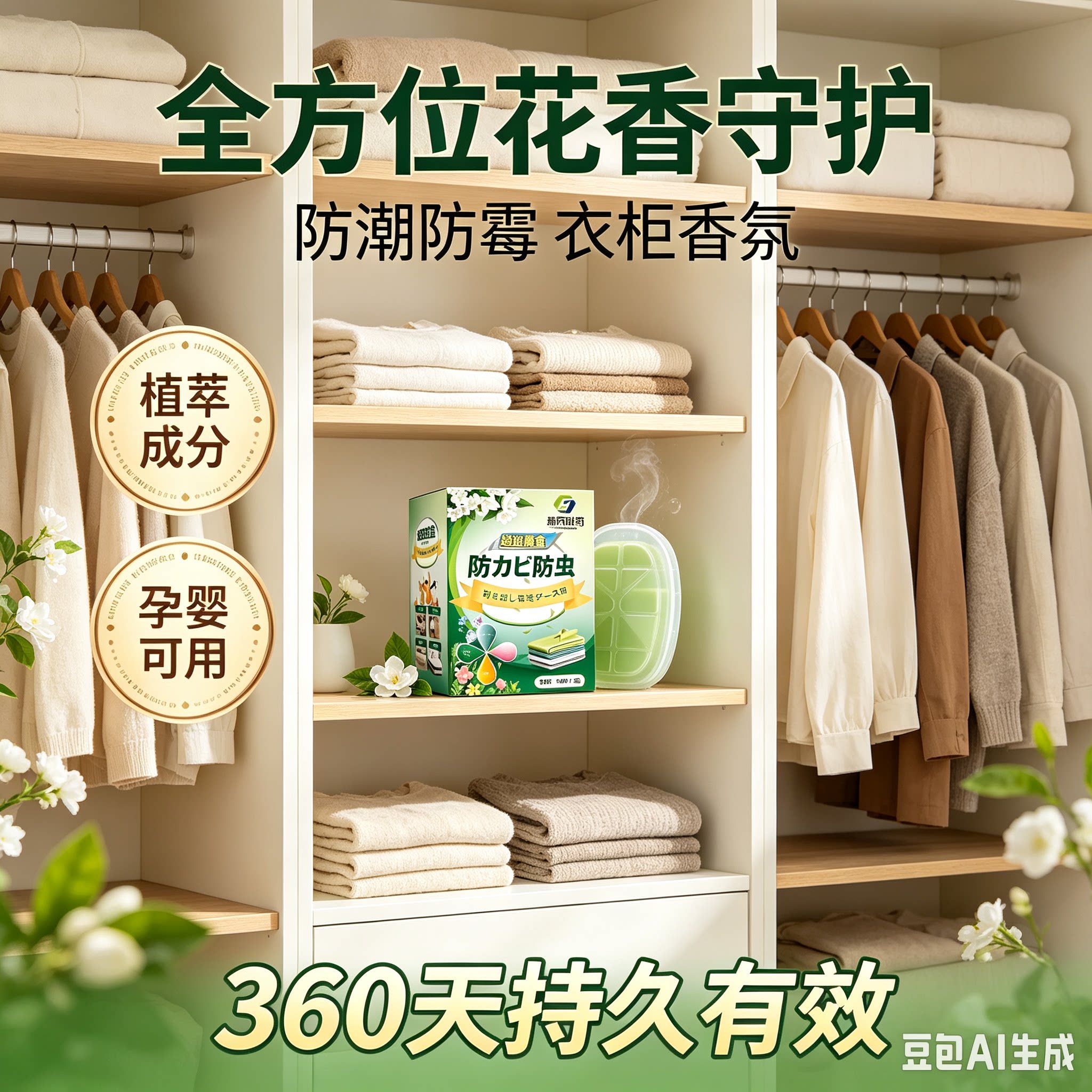 衣柜清新香包衣物防潮香氛包卧室衣橱持久留香花香型樟脑丸YY