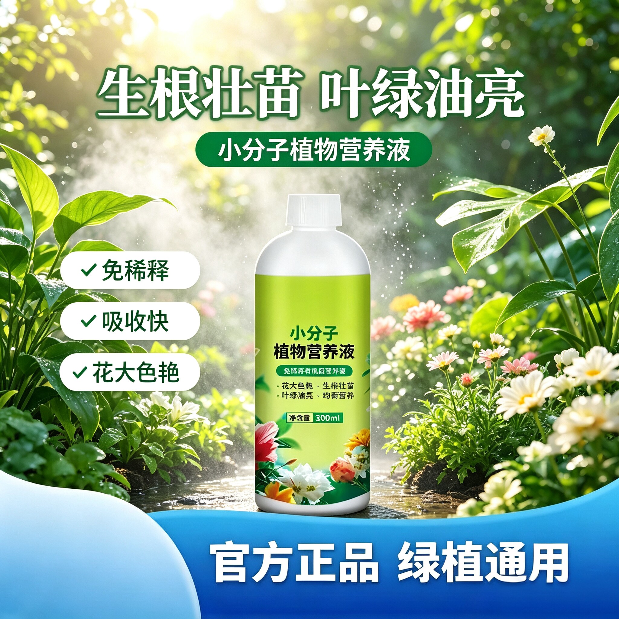【2026版新升级】专用小分子营养液促进生长温和养护不伤根苗ZY