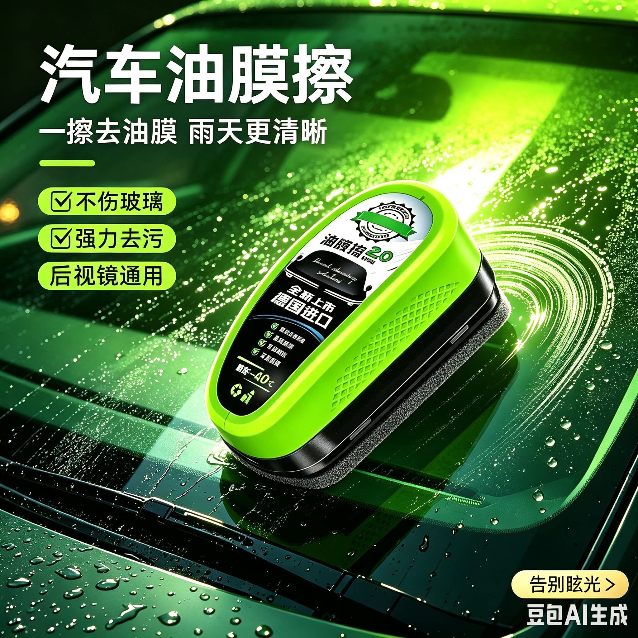 玻璃油膜擦【强力去油膜】速净无残留不挂水油膜清洁剂洗车神器ZY