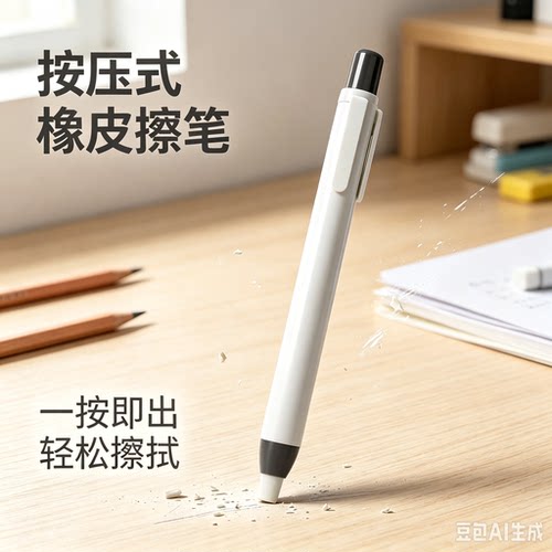 【老师推荐】按动磨砂橡皮笔多种字迹修改擦除学生橡皮擦笔ZY2