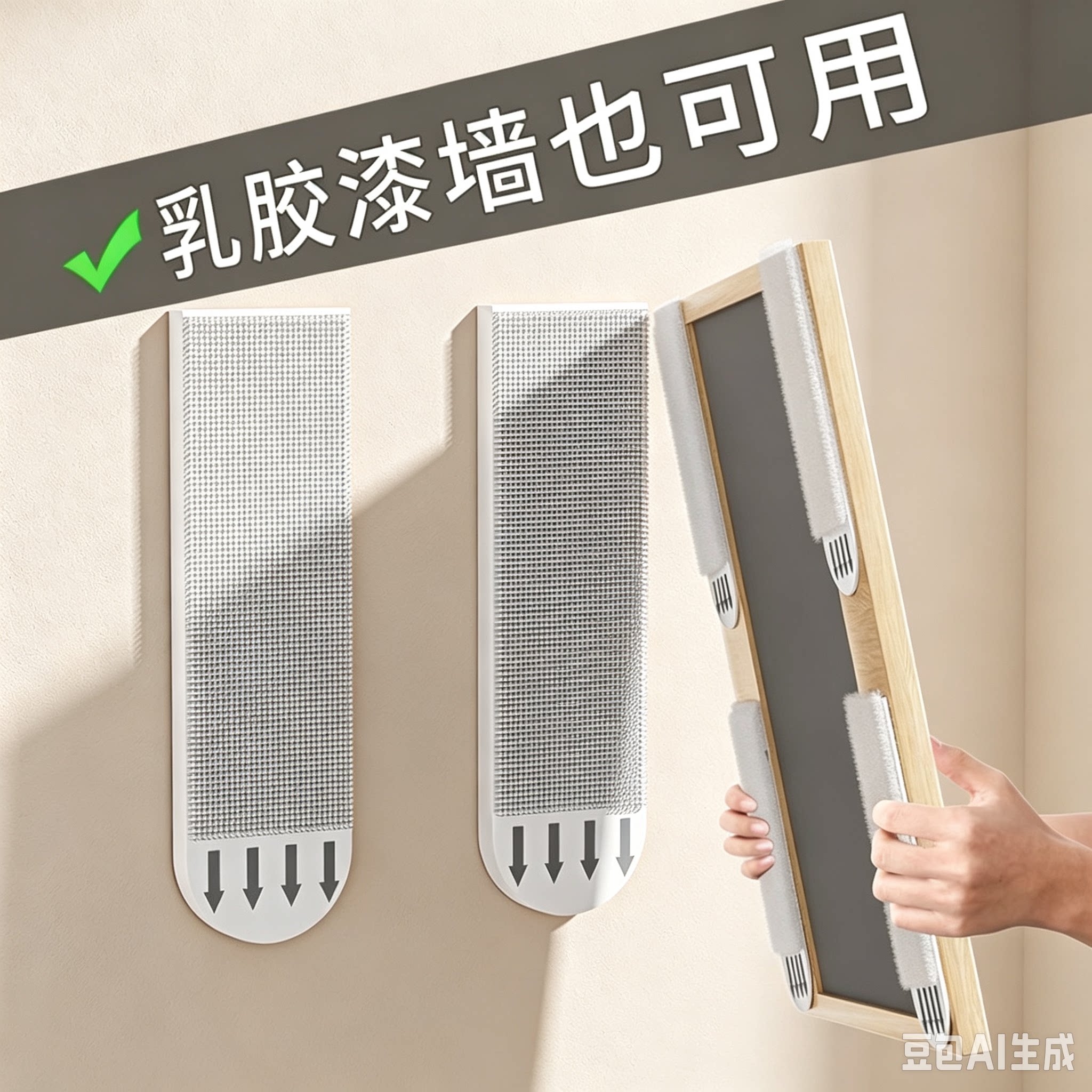 【抢!魔力扣挂画神器】免打孔无痕钉双面粘胶强力贴钩墙相框墙YY