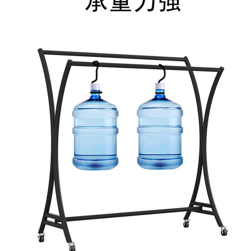 服装店中岛展示架落地双排挂衣杆陈列女童货架摆地摊龙门移动带轮
