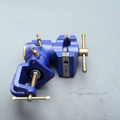 重型桌虎b钳碳钢双钳口台钳多功能工作台360度旋转夹钳工具重型双