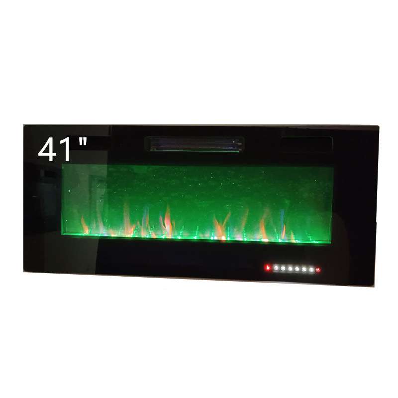 【热销欧美】新品41寸超薄9.8cm厚12种火焰电壁炉取暖器fireplace