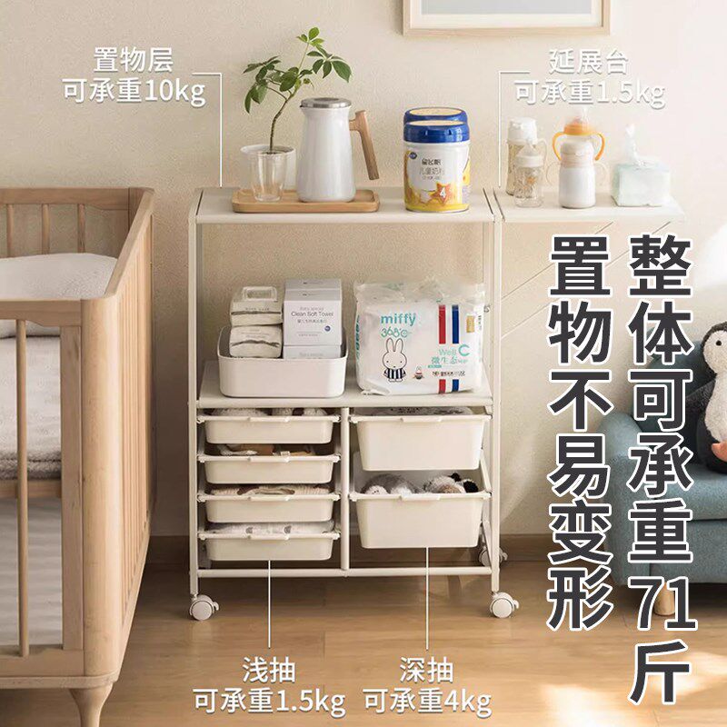 厨房微波炉置物架小家电储物柜备餐工作台切菜专用桌移动餐边柜子
