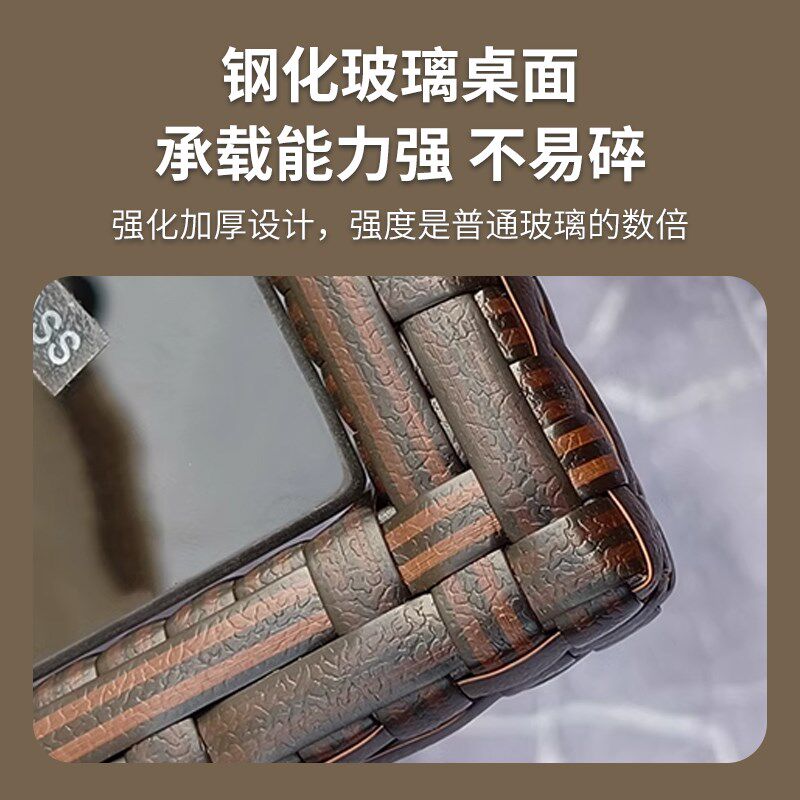 户外庭院藤椅茶桌椅组合花园小院子外摆座椅家具餐桌藤编腾藤椅桌