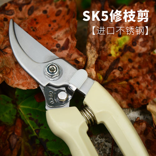 SK5不锈钢园林修枝剪多功能省力水果园果树粗枝月季盆景花卉剪刀
