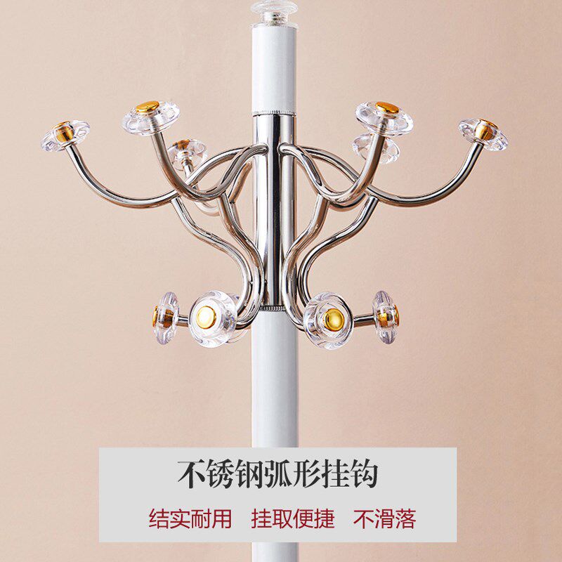 衣帽架落地卧室挂衣架可旋转客厅家用立式创意简约单杆式不占空间