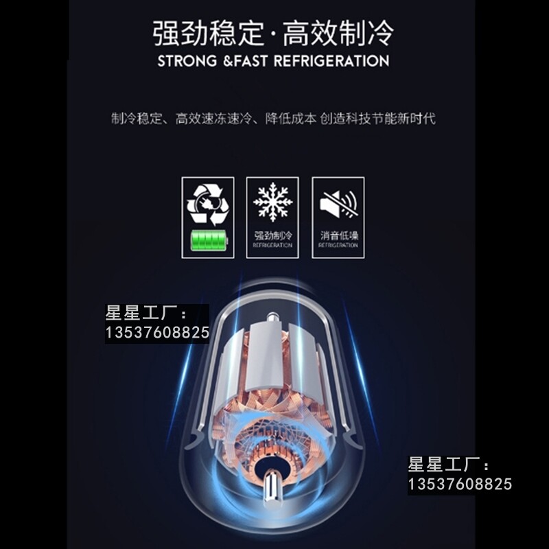 星星格林斯达SG1.0C2大二门冷藏展示柜 厨房冰箱蔬菜肉保鲜点菜柜