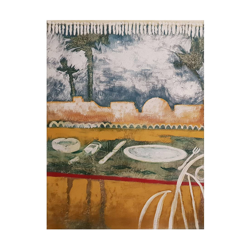 YASAN 风景油画纯手绘客厅大幅挂画进门玄关装饰画沙发背景墙壁画