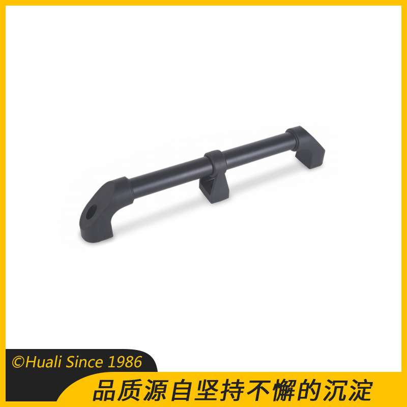 华利工厂直销黑色铝合金管状长拉手 机床门管状大拉手现货供应