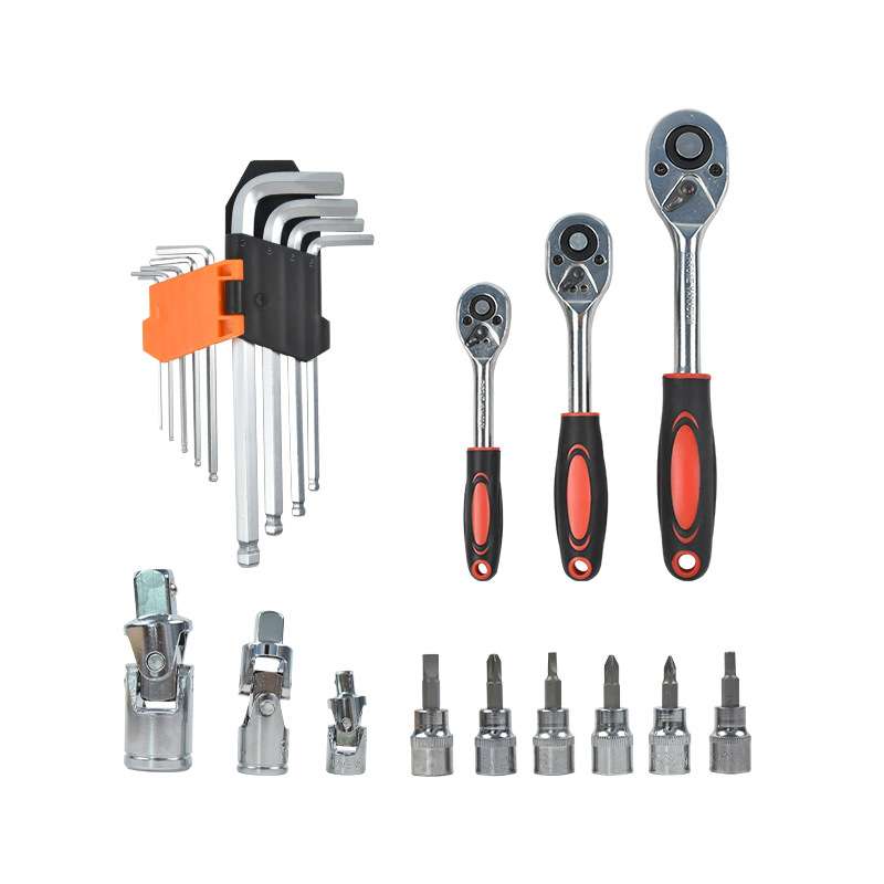 150件套汽修修车套装万用套头板扳手棘轮套筒套装组合维修工具箱