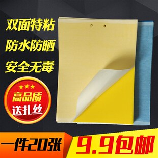 粘虫板双面强力诱虫板黄板篮板大棚果园家用小黑飞白粉虱蓟马包邮