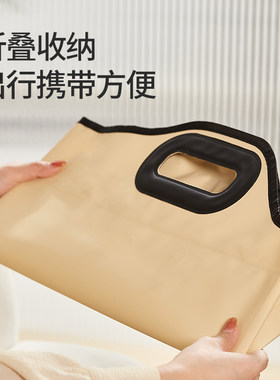 初心家用泡脚桶可折叠足浴盆保温按摩洗脚盆加高过小腿泡脚袋便携