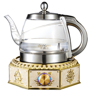 德纳森玻璃电热水壶家用泡茶茶具智能全自动底部上水电水壶抽水器