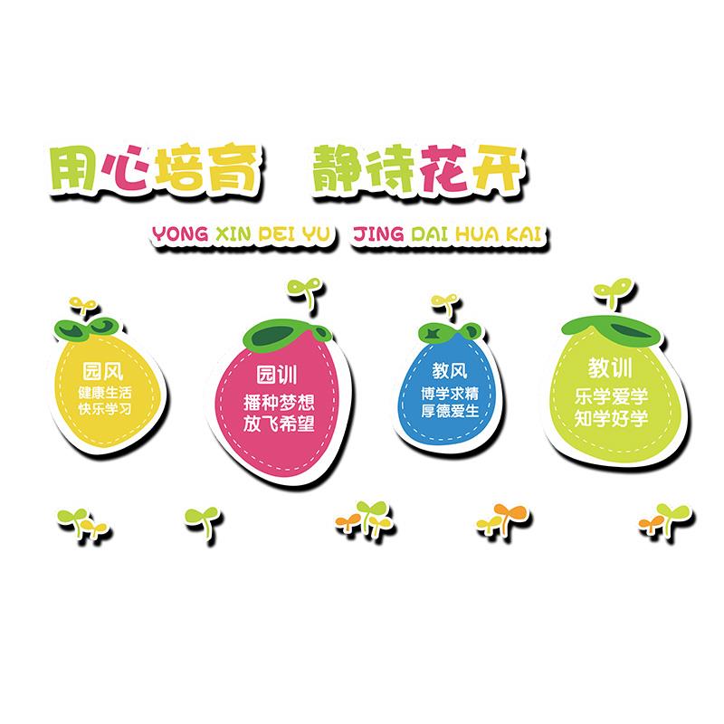 幼儿园环创主题墙成品教室楼梯走廊大厅文化墙面装饰环境布置墙贴