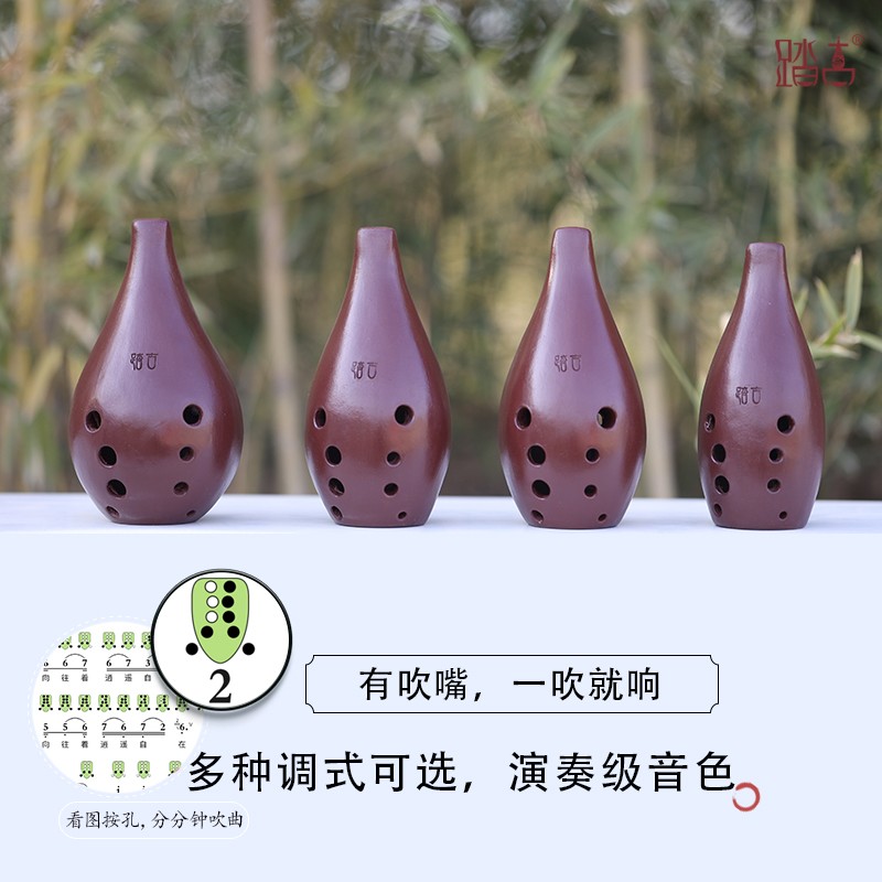 踏古十孔满口埙10孔专业演奏埙成人初学者入门陨自学演奏简易乐器