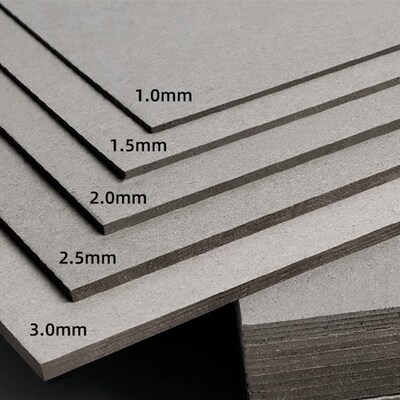 硬纸板diy卡纸灰色手工垫板模型a2A3A4A5厚1mm1.5 2毫米3硬隔板