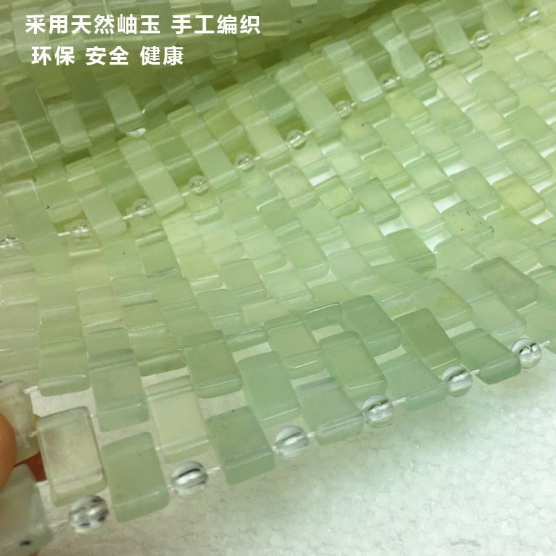 玉枕天然玉石枕垫枕巾枕头岫岩玉枕头夏季加长加宽枕成人玉片枕帘