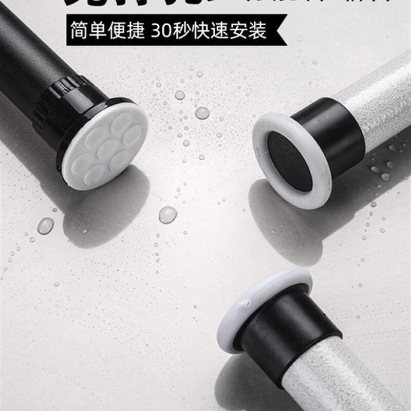 免打孔窗帘杆穿杆式打孔式罗马杆加厚钢32杆伸缩杆浴帘杆撑杆挂衣